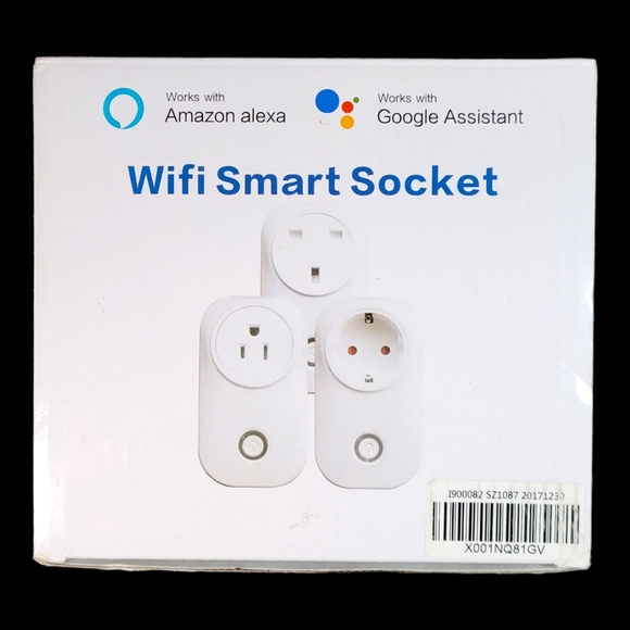 2x Wireless WiFi Smart Switch Remote Socket For Amazon Alexa Google Set Of 2 - Picture 2 of 8